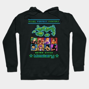 Pixel Perfect Fighters Retro Style Mastery, pixel games Hoodie